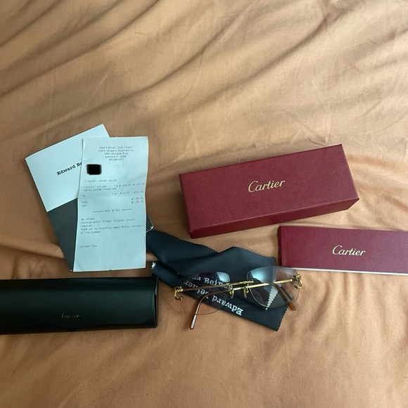 Cartier C glasses with original receipt - Picture 4 of 4